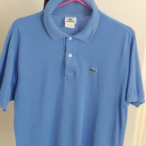 Lacoste light blue polo